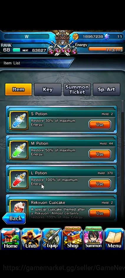 Grand Summoners Accounts Global|Rank 68|16 Ascend+8 TW|[Inumuta,Chloe,DL Ri image 19