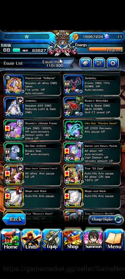 Grand Summoners Accounts Global|Rank 68|16 Ascend+8 TW|[Inumuta,Chloe,DL Ri image 3