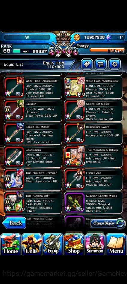 Grand Summoners Accounts Global|Rank 68|16 Ascend+8 TW|[Inumuta,Chloe,DL Ri image 6