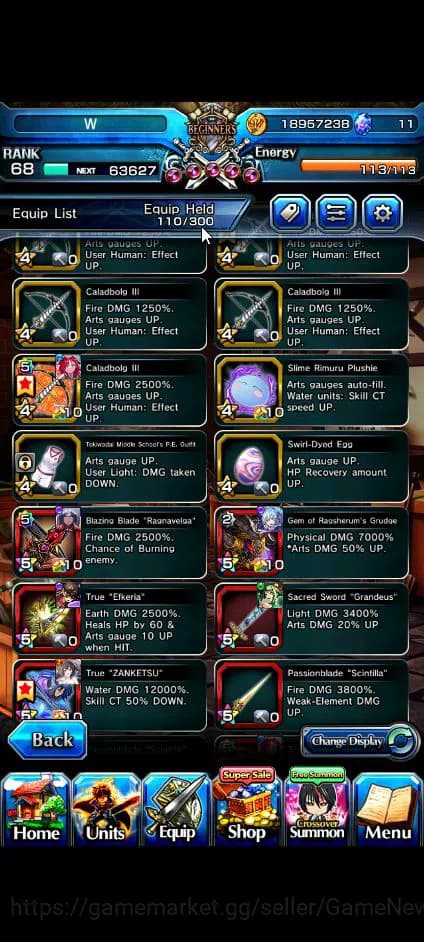 Grand Summoners Accounts Global|Rank 68|16 Ascend+8 TW|[Inumuta,Chloe,DL Ri image 7