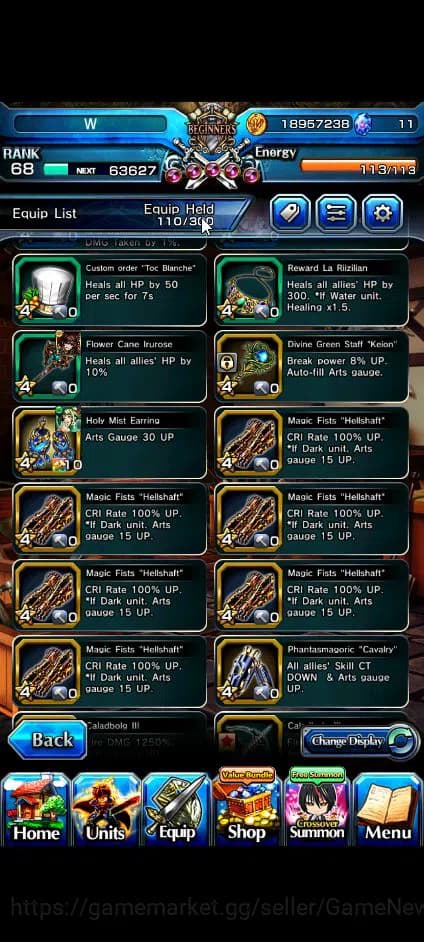 Grand Summoners Accounts Global|Rank 68|16 Ascend+8 TW|[Inumuta,Chloe,DL Ri image 8