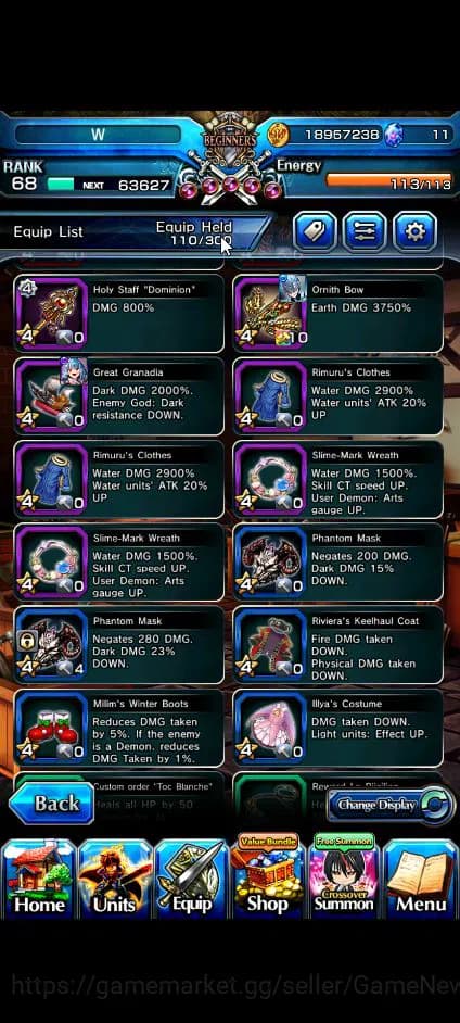 Grand Summoners Accounts Global|Rank 68|16 Ascend+8 TW|[Inumuta,Chloe,DL Ri image 9