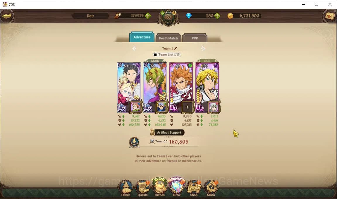 The Seven Deadly Sins: Grand Cross Accounts Global |1,1M CC|Chapter 4+150 Dm|2 LR+2 UR+Collab image 11