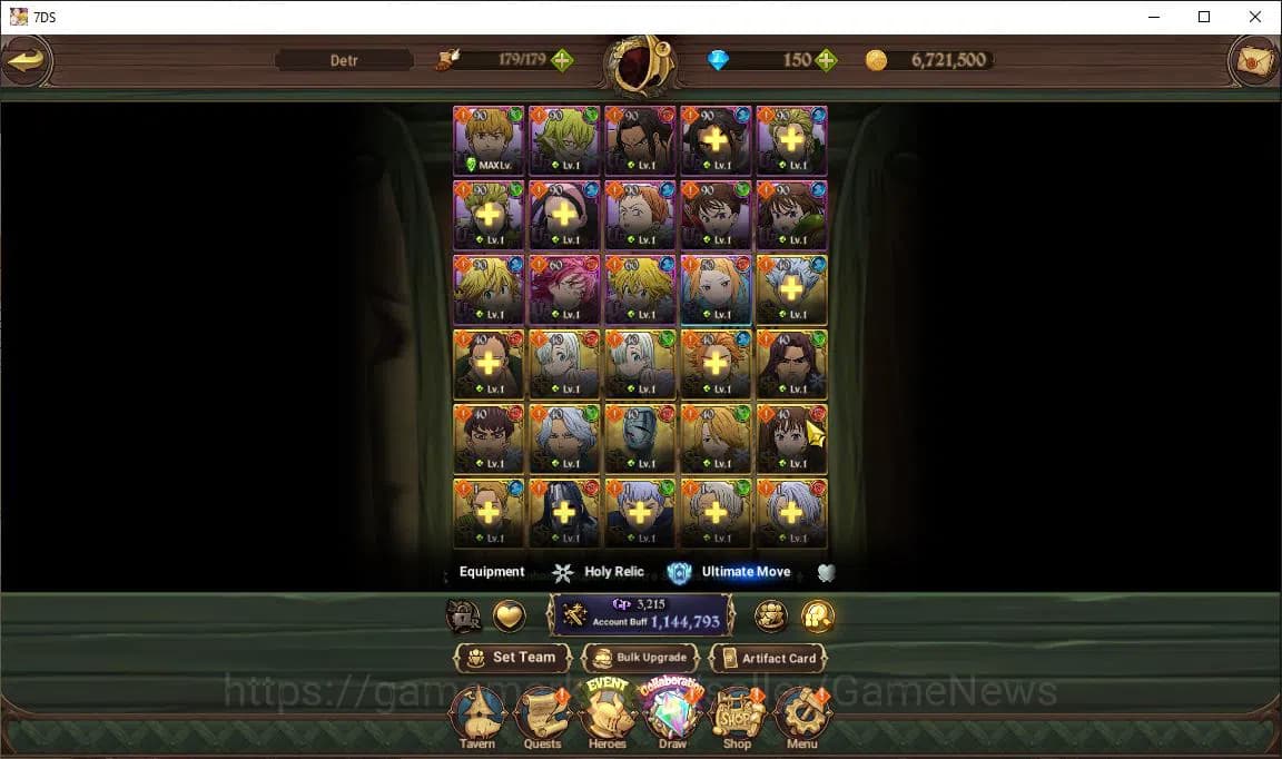 The Seven Deadly Sins: Grand Cross Accounts Global |1,1M CC|Chapter 4+150 Dm|2 LR+2 UR+Collab image 12