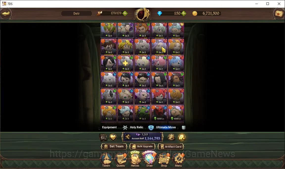 The Seven Deadly Sins: Grand Cross Accounts Global |1,1M CC|Chapter 4+150 Dm|2 LR+2 UR+Collab image 13