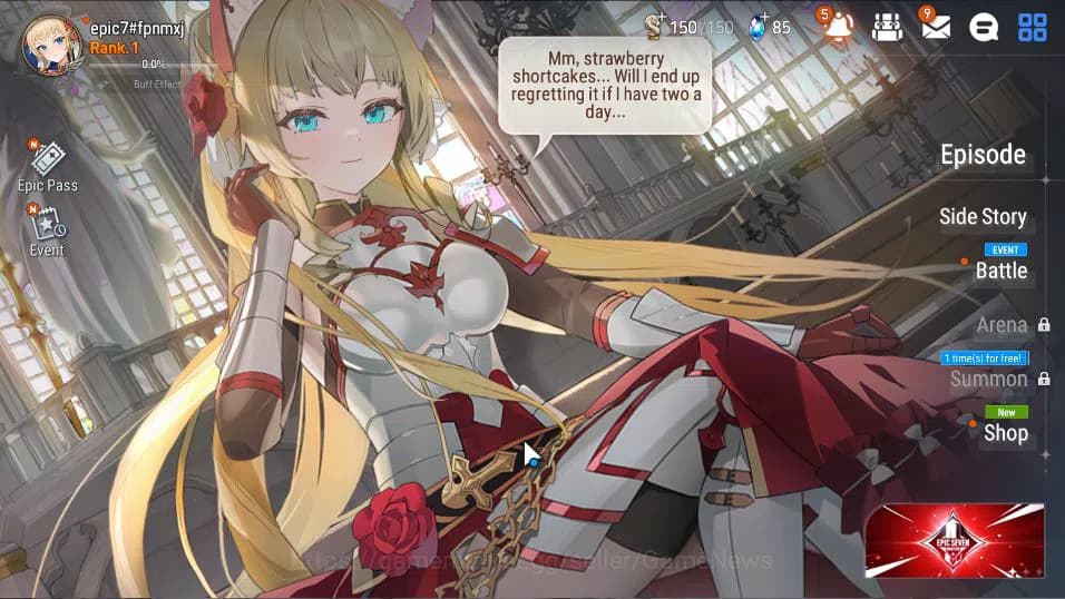 Epic Seven Accounts Global Unverif | Fresh Starter | Low Progress | 1 image 1