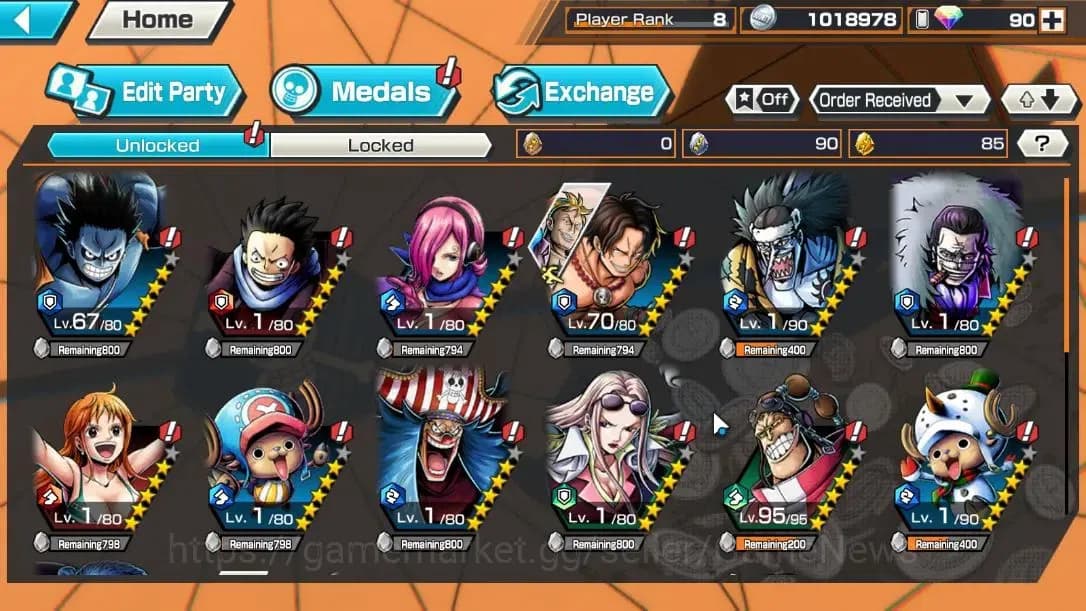 One Piece Bounty Rush Accounts Global|2EX|Daimyo of Kuri Kozuki Oden,Awakened For image 4