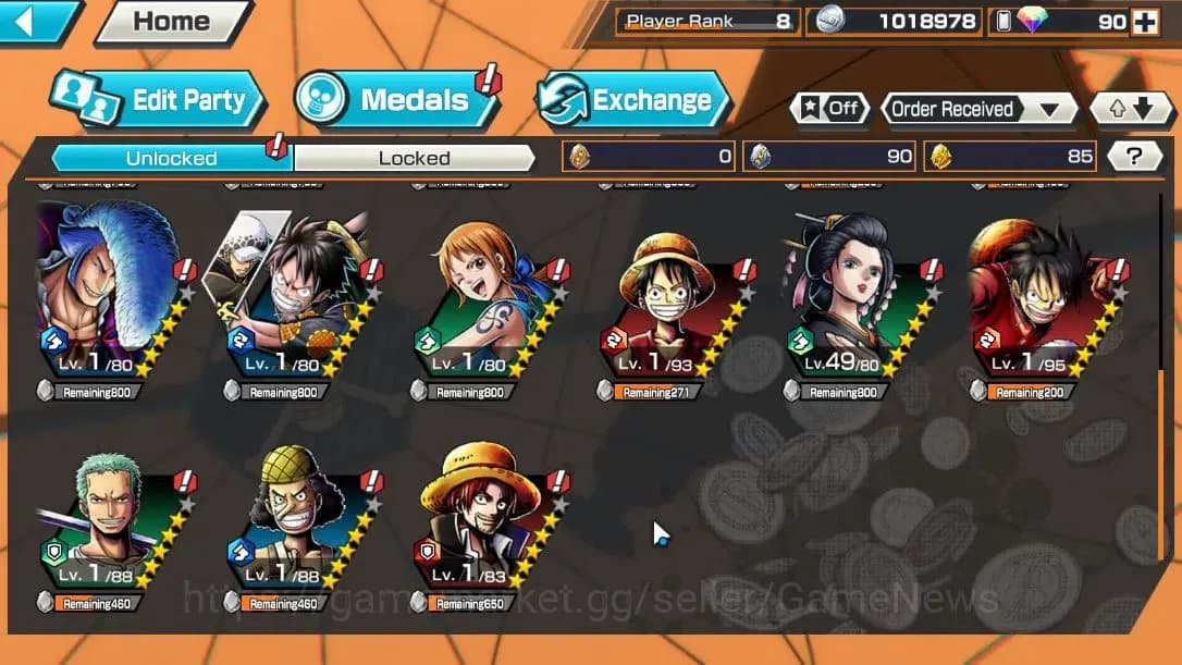 One Piece Bounty Rush Accounts Global|2EX|Daimyo of Kuri Kozuki Oden,Awakened For image 5