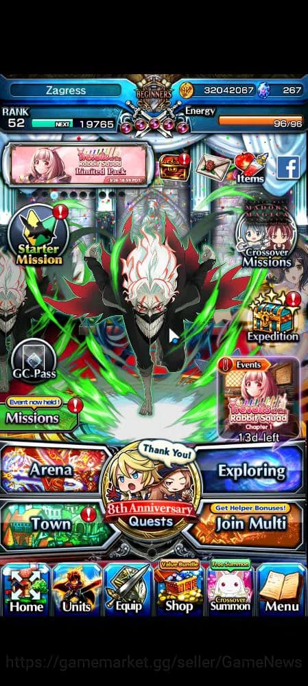 Grand Summoners Accounts Global|Rank 52|30 RGB|17 Ascend|OkarunTW,ToumaTW,S image 1