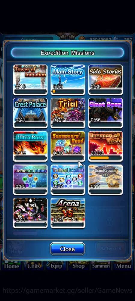 Grand Summoners Accounts Global|Rank 52|30 RGB|17 Ascend|OkarunTW,ToumaTW,S image 16
