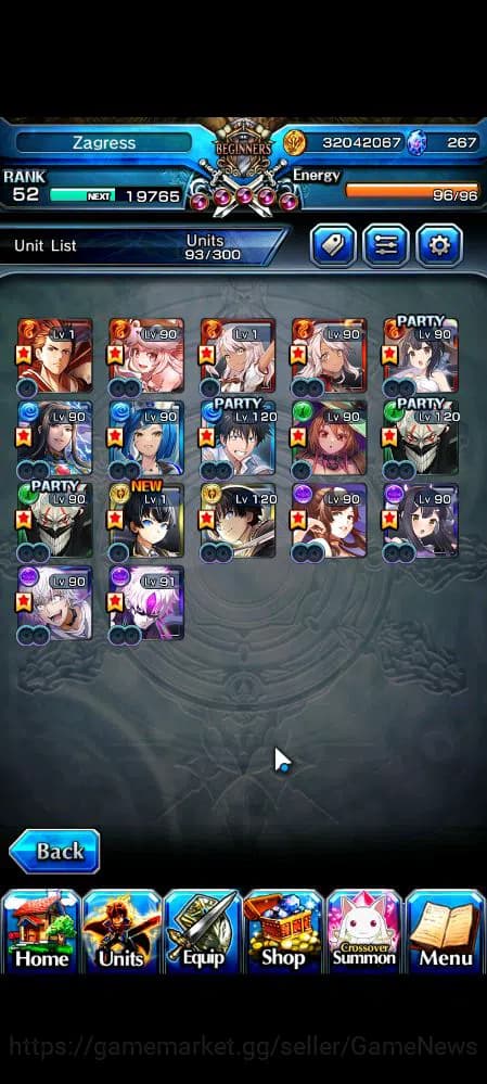 Grand Summoners Accounts Global|Rank 52|30 RGB|17 Ascend|OkarunTW,ToumaTW,S image 3
