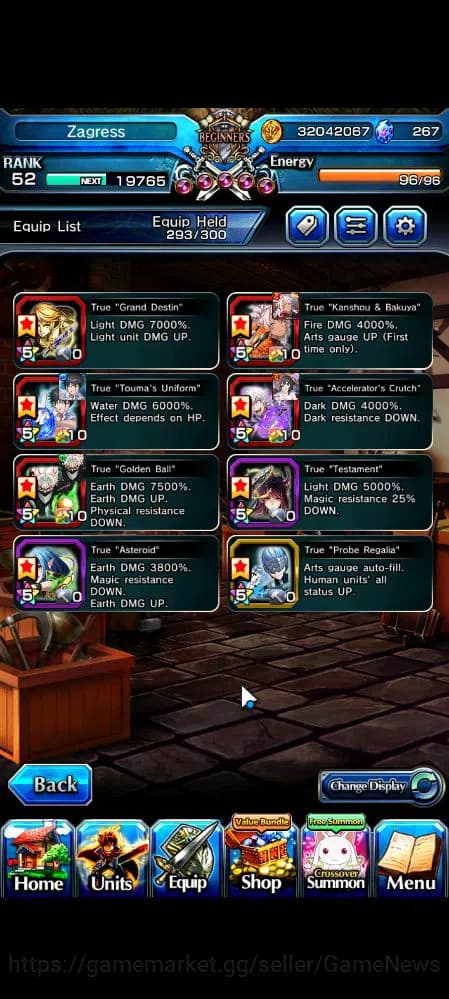 Grand Summoners Accounts Global|Rank 52|30 RGB|17 Ascend|OkarunTW,ToumaTW,S image 4