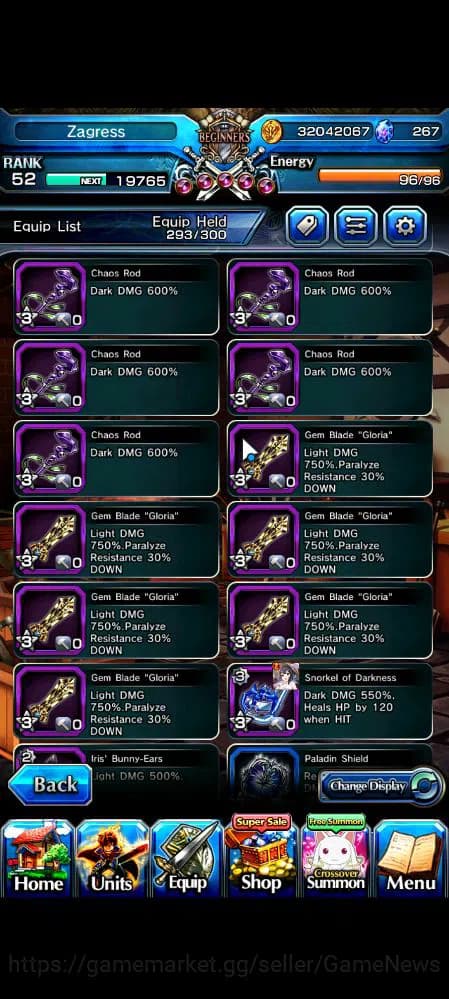 Grand Summoners Accounts Global|Rank 52|30 RGB|17 Ascend|OkarunTW,ToumaTW,S image 9