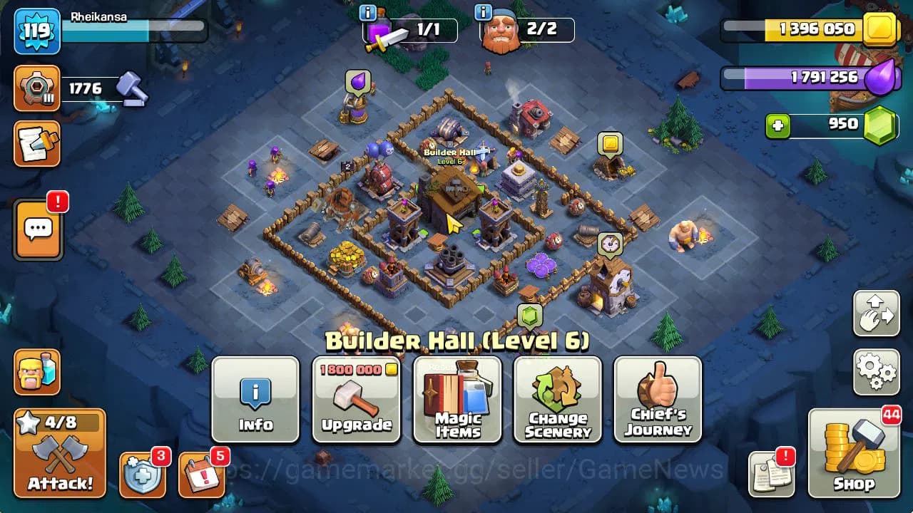 Clash of Clans Accounts TH 13-BH 6|LV 119|HH 7|BK 55,AQ 64,GW 43,MP 41,RC image 6