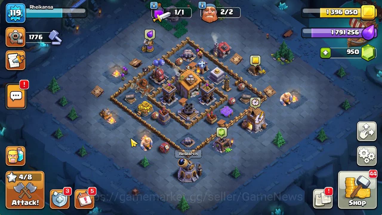 Clash of Clans Accounts TH 13-BH 6|LV 119|HH 7|BK 55,AQ 64,GW 43,MP 41,RC image 7