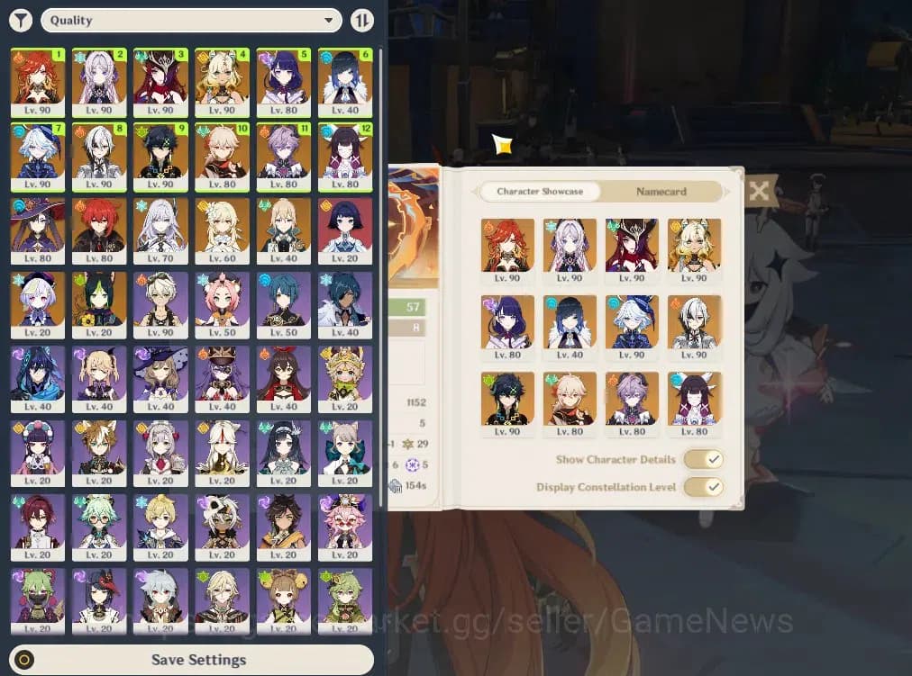 Genshin Impact Accounts ASIA|AR57|13Limited+4(*5Wep)|Skirk,Columbina,kinic image 1