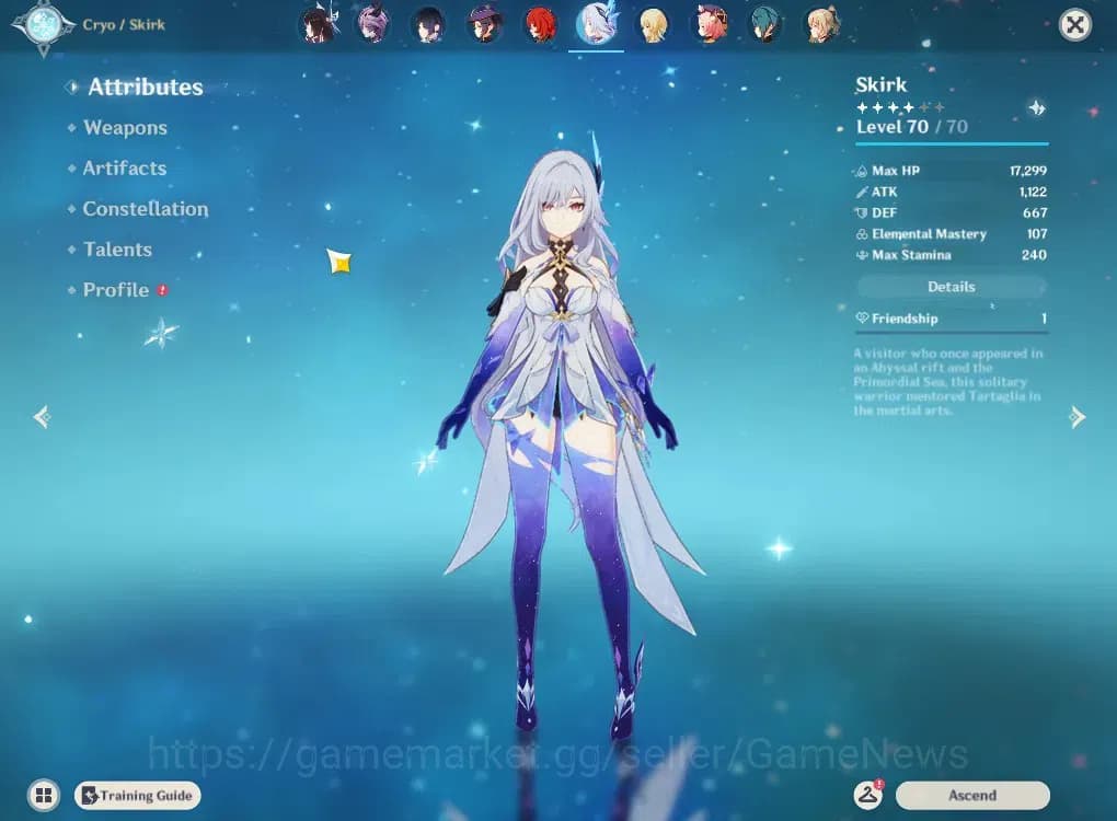 Genshin Impact Accounts ASIA|AR57|13Limited+4(*5Wep)|Skirk,Columbina,kinic image 4
