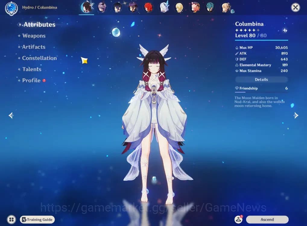 Genshin Impact Accounts ASIA|AR57|13Limited+4(*5Wep)|Skirk,Columbina,kinic image 5