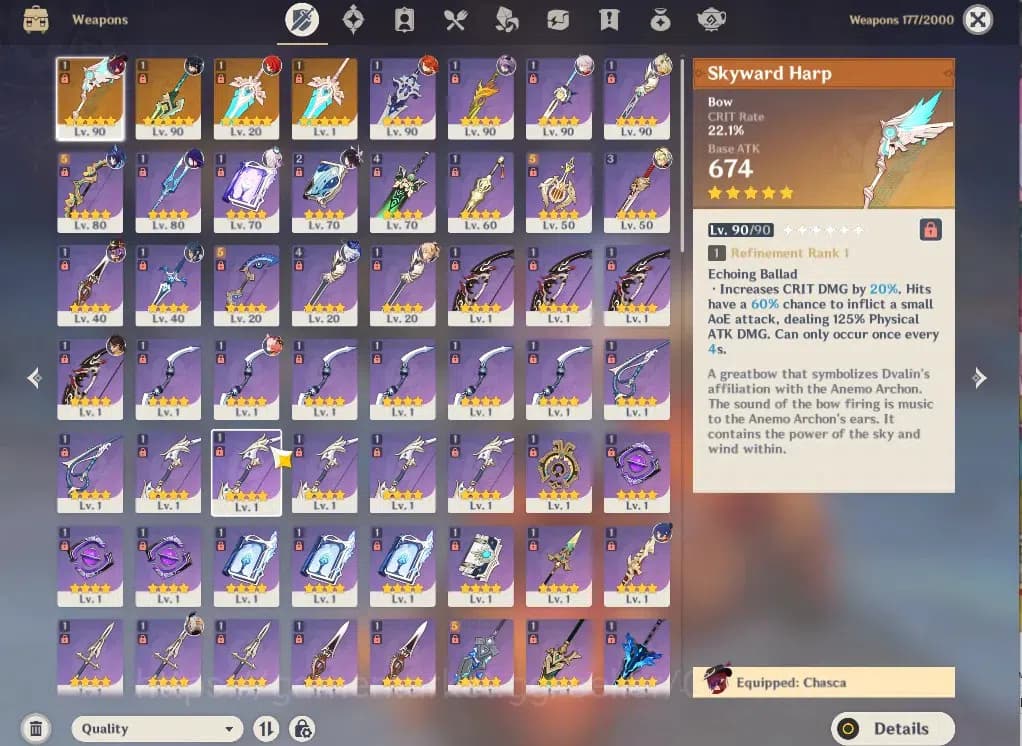 Genshin Impact Accounts ASIA|AR57|13Limited+4(*5Wep)|Skirk,Columbina,kinic image 6
