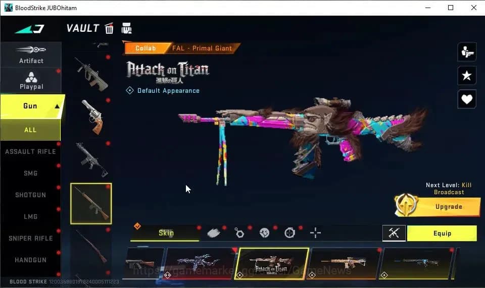 Blood Strike Accounts ASIA|ETERNAL P90-Empyrean Lv2|18 ULTRA[HANK,AUG,PK image 13