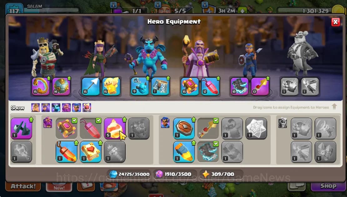 Clash of Clans Accounts TH 13-BH 7|LV 117|HH 7|BK 65,AQ 68,GW 50,MP 46,RC image 10