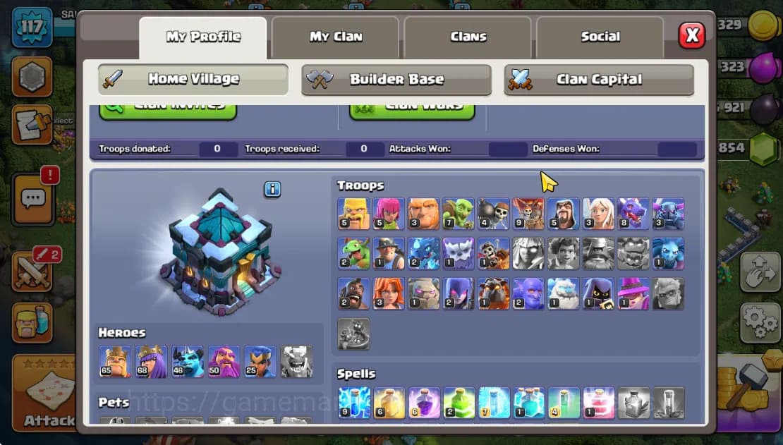 Clash of Clans Accounts TH 13-BH 7|LV 117|HH 7|BK 65,AQ 68,GW 50,MP 46,RC image 2