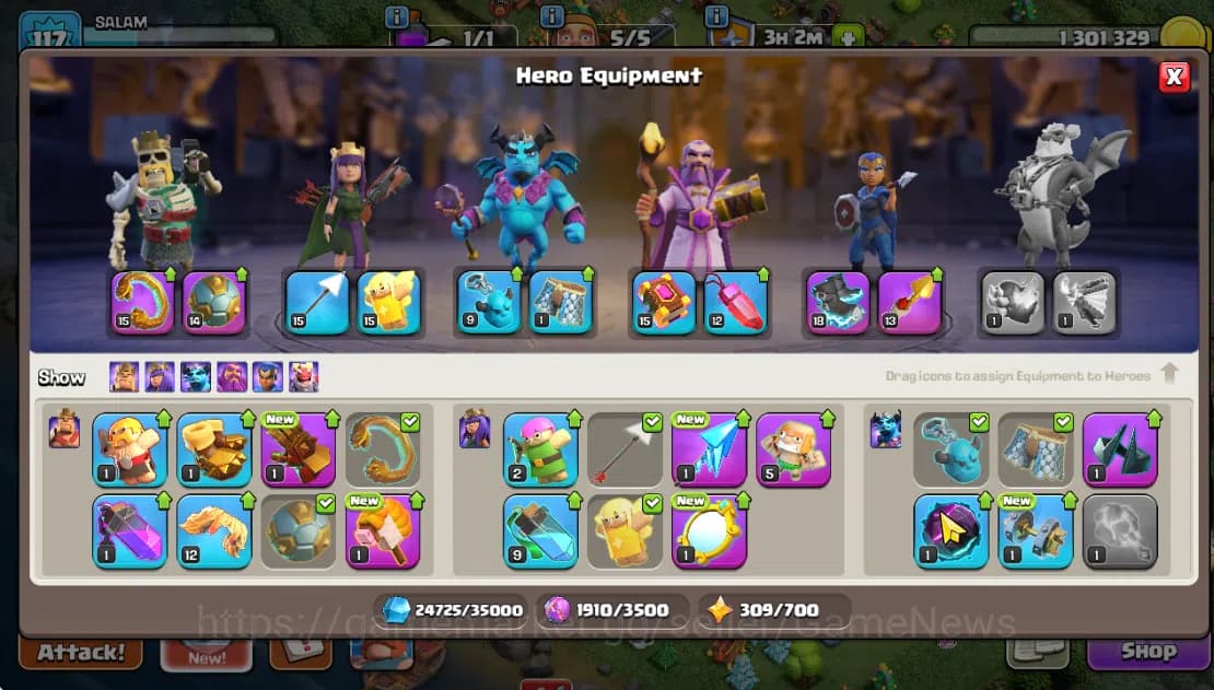 Clash of Clans Accounts TH 13-BH 7|LV 117|HH 7|BK 65,AQ 68,GW 50,MP 46,RC image 8