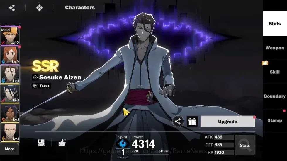 BLEACH: Soul Resonance Accounts NuverseSEA|LV 53|6 SSR [(Gin B2,Tosen B2,Aizen,Ikk image 12