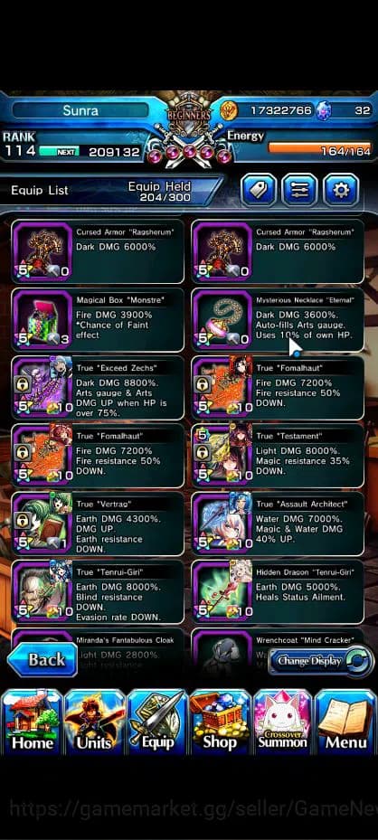 Grand Summoners Accounts Global|Rank 114 |34 Ascend|SaitamaTW,ToumaTW,MomoT image 10
