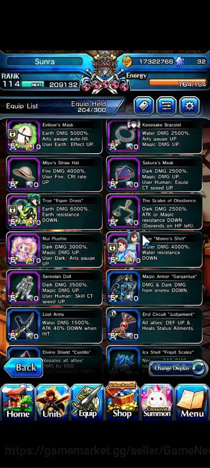 Grand Summoners Accounts Global|Rank 114 |34 Ascend|SaitamaTW,ToumaTW,MomoT image 12