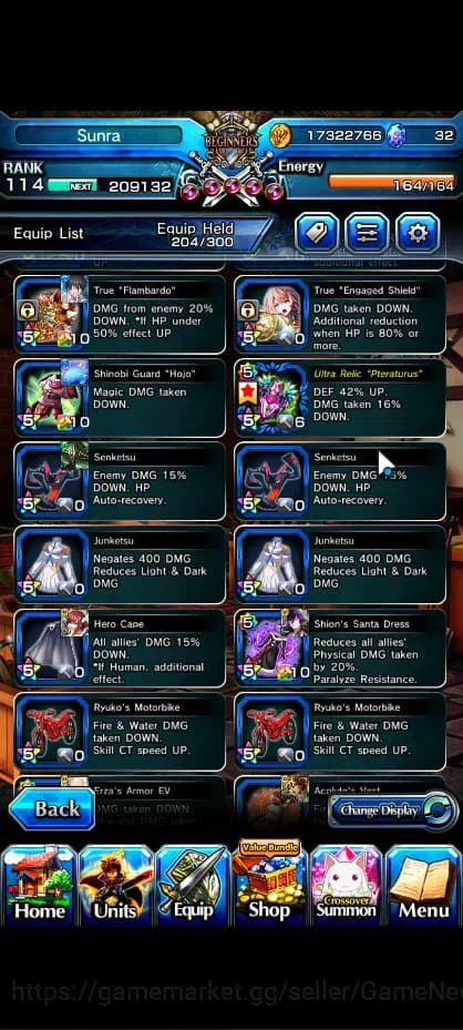Grand Summoners Accounts Global|Rank 114 |34 Ascend|SaitamaTW,ToumaTW,MomoT image 13