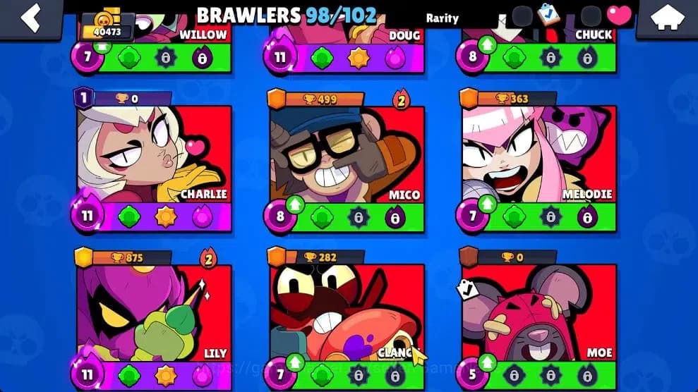 Brawl Stars Accounts 40K Trophy|98 Brawlers 29 Max Lvl|UL Kaze|395 Skin image 14