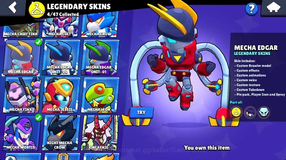 Brawl Stars Accounts 40K Trophy|98 Brawlers 29 Max Lvl|UL Kaze|395 Skin image 18