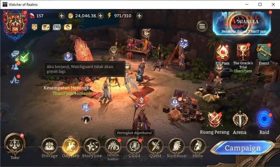 Watcher of Realms Accounts GLOBAL 60x|12M Power|15 Lord[IngridA5,PraetusA1,Ez image 1