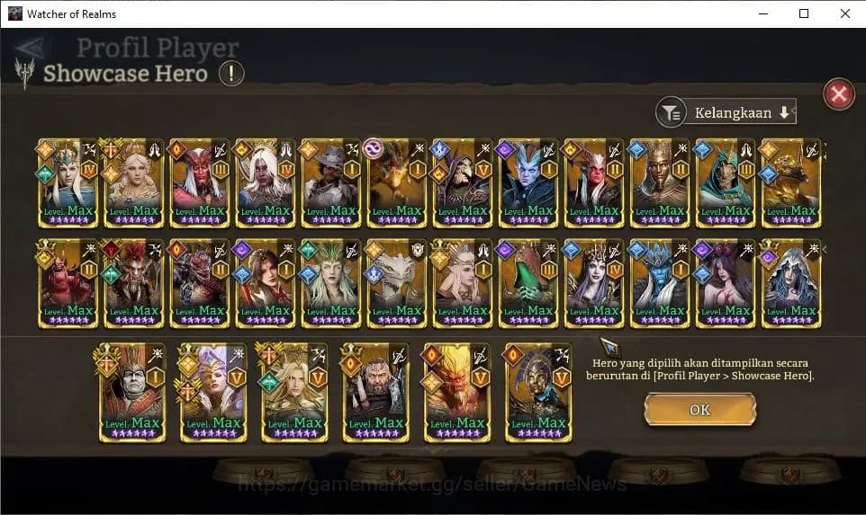 Watcher of Realms Accounts GLOBAL 60x|12M Power|15 Lord[IngridA5,PraetusA1,Ez image 10