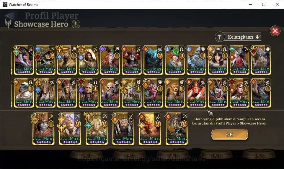 Watcher of Realms Accounts GLOBAL 60x|12M Power|15 Lord[IngridA5,PraetusA1,Ez image 11