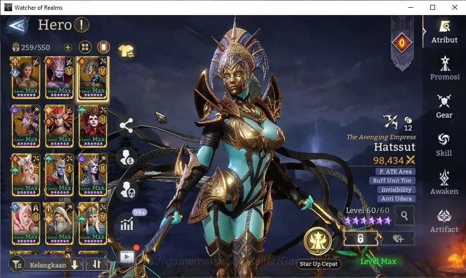 Watcher of Realms Accounts GLOBAL 60x|12M Power|15 Lord[IngridA5,PraetusA1,Ez image 16