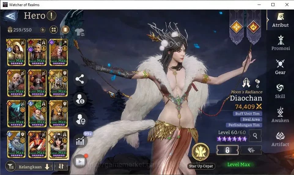 Watcher of Realms Accounts GLOBAL 60x|12M Power|15 Lord[IngridA5,PraetusA1,Ez image 19