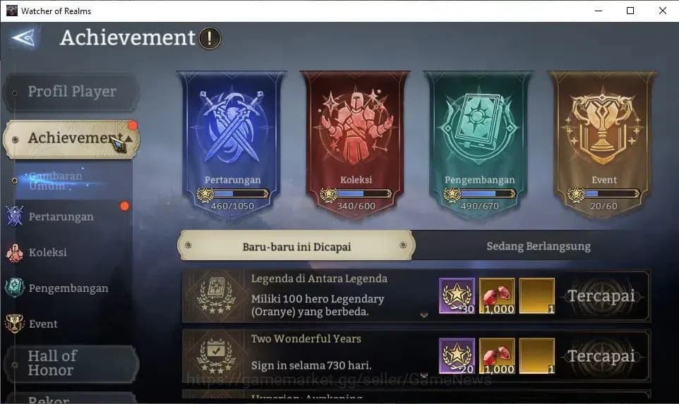 Watcher of Realms Accounts GLOBAL 60x|12M Power|15 Lord[IngridA5,PraetusA1,Ez image 3