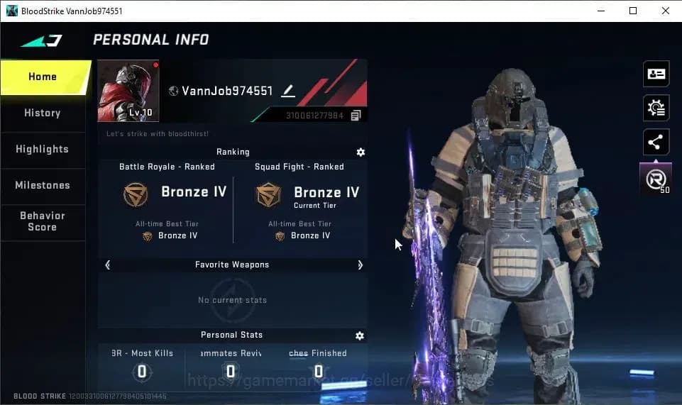Blood Strike Accounts ASIA|Starter|Collab EVAGELION-MCX|ULTRA M700-Iridi image 2