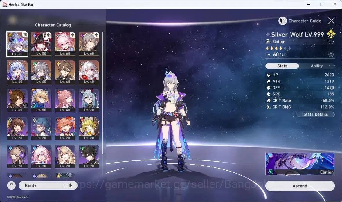 Honkai Star Rail Accounts ASIA | TL46 | Silver Wolf+Sign | Sparkle+Sign | Ev image 2