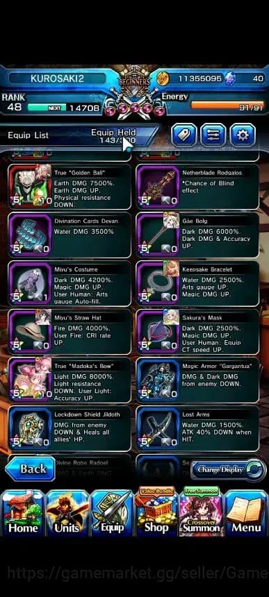 Grand Summoners Accounts Global|Rank 48|15 Ascend+6 TW|[2x SMiyu,Emiya,Kami image 10