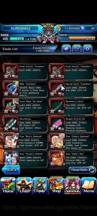 Grand Summoners Accounts Global|Rank 48|15 Ascend+6 TW|[2x SMiyu,Emiya,Kami image 9