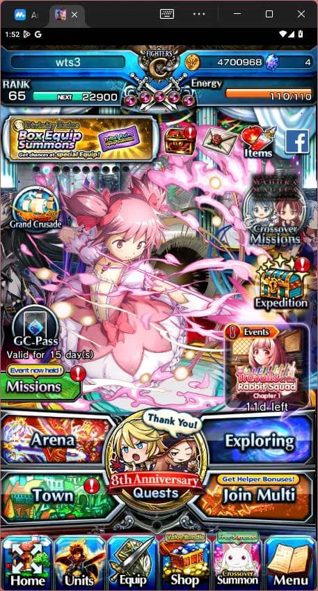 Grand Summoners Accounts GLOBAL|Ascend 4|Madoka Kaname(TW),Homura Akemi,Mam image 1