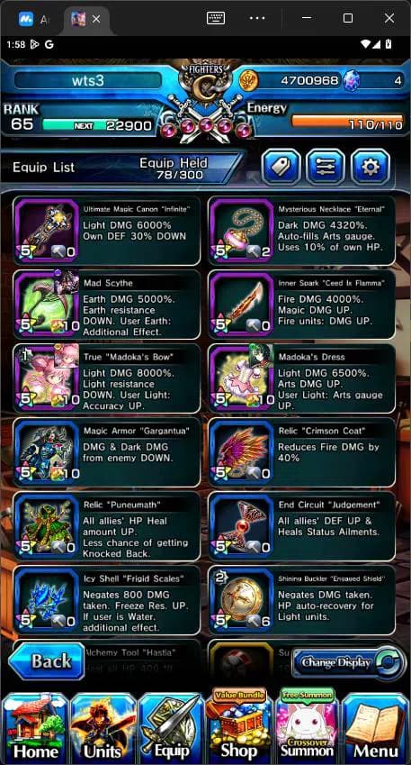 Grand Summoners Accounts GLOBAL|Ascend 4|Madoka Kaname(TW),Homura Akemi,Mam image 8