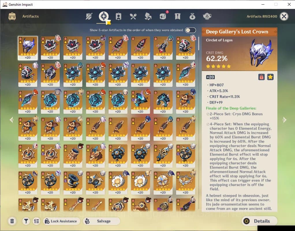 Genshin Impact Accounts ASIA|AR 56|5 Limited +4(*5WEP)|(Arlecch,Citlali)+S image 11