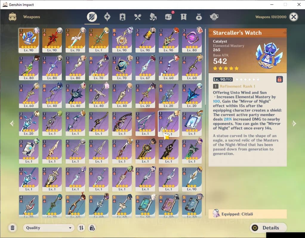 Genshin Impact Accounts ASIA|AR 56|5 Limited +4(*5WEP)|(Arlecch,Citlali)+S image 12