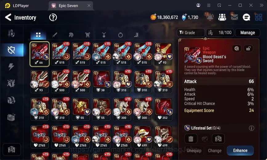 Epic Seven Accounts Global Unverif | 6ML | (Ilynav,Politis,Landy,Belia image 11