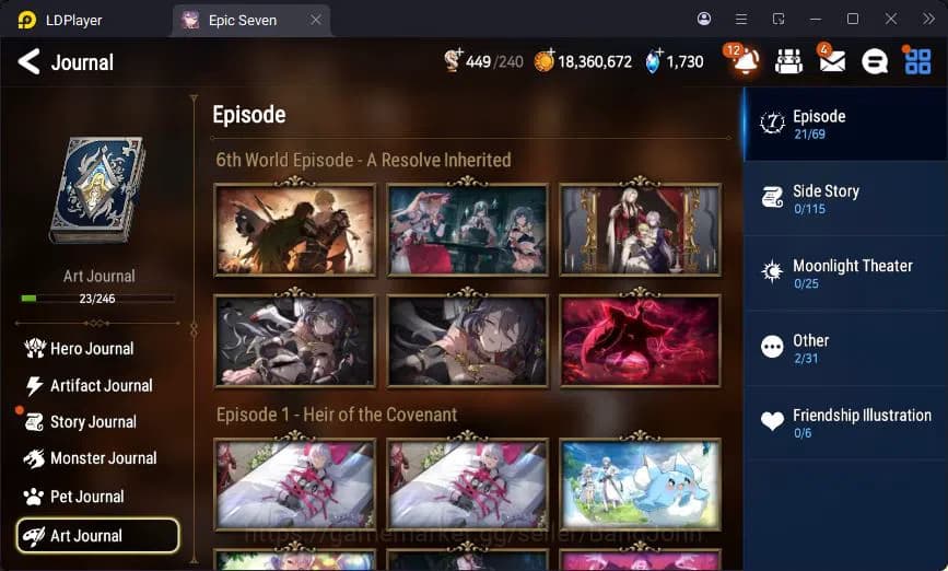 Epic Seven Accounts Global Unverif | 6ML | (Ilynav,Politis,Landy,Belia image 15