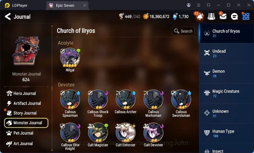 Epic Seven Accounts Global Unverif | 6ML | (Ilynav,Politis,Landy,Belia image 17